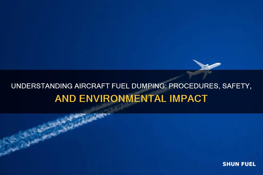 how to planes dump fuel
