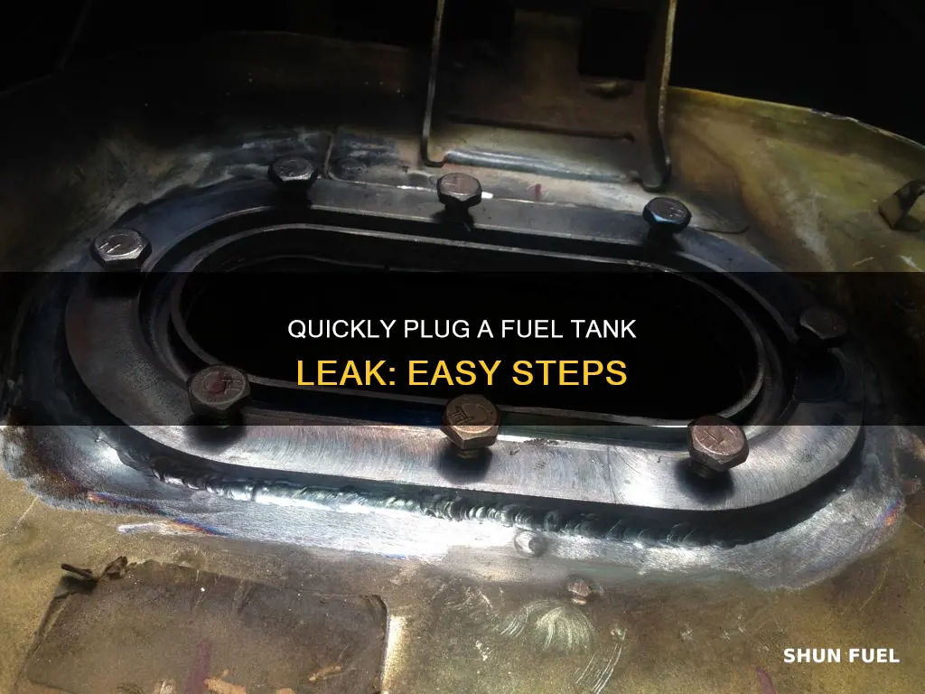 how to plug a fuel tank leak