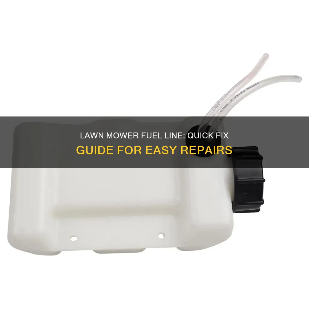 how to plug a lawn mower fuel line