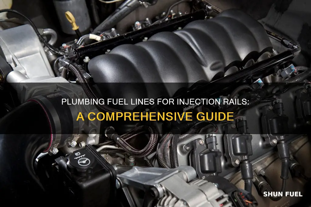 how to plumb fuel lines for injection rails