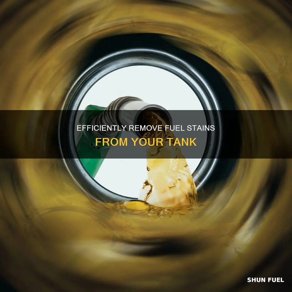 how to polish stains of fuel tank