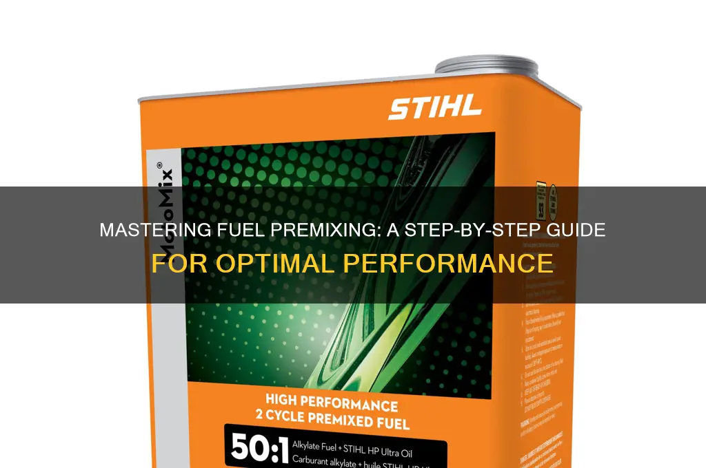 how to premix fuel