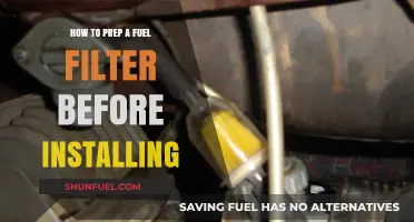 Prepping a Fuel Filter: Steps Before Installation