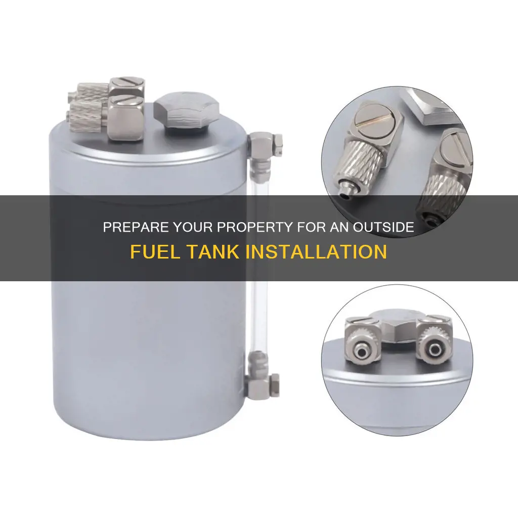 how to prepare for outside fuel tank installation