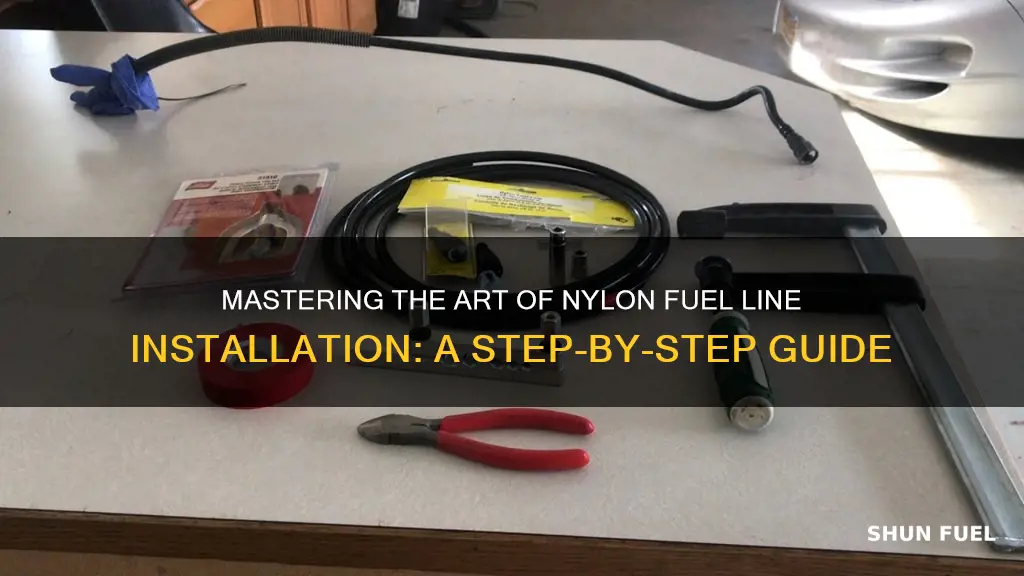 how to press nylon fuel line onto factory fuel line