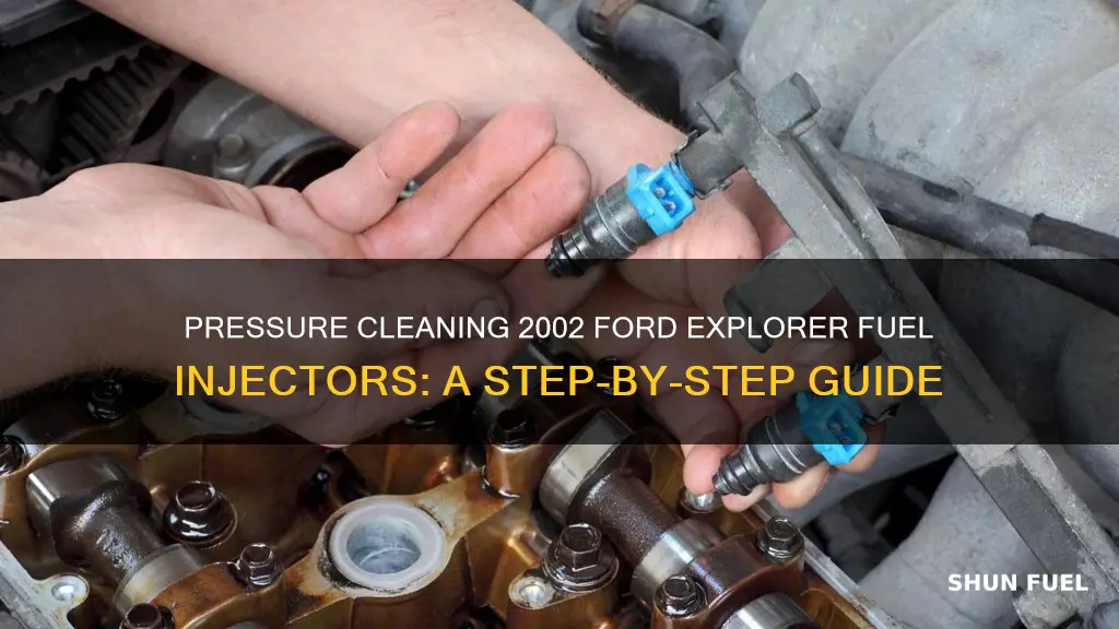 how to pressure clean 2002 ford explorer fuel injectors