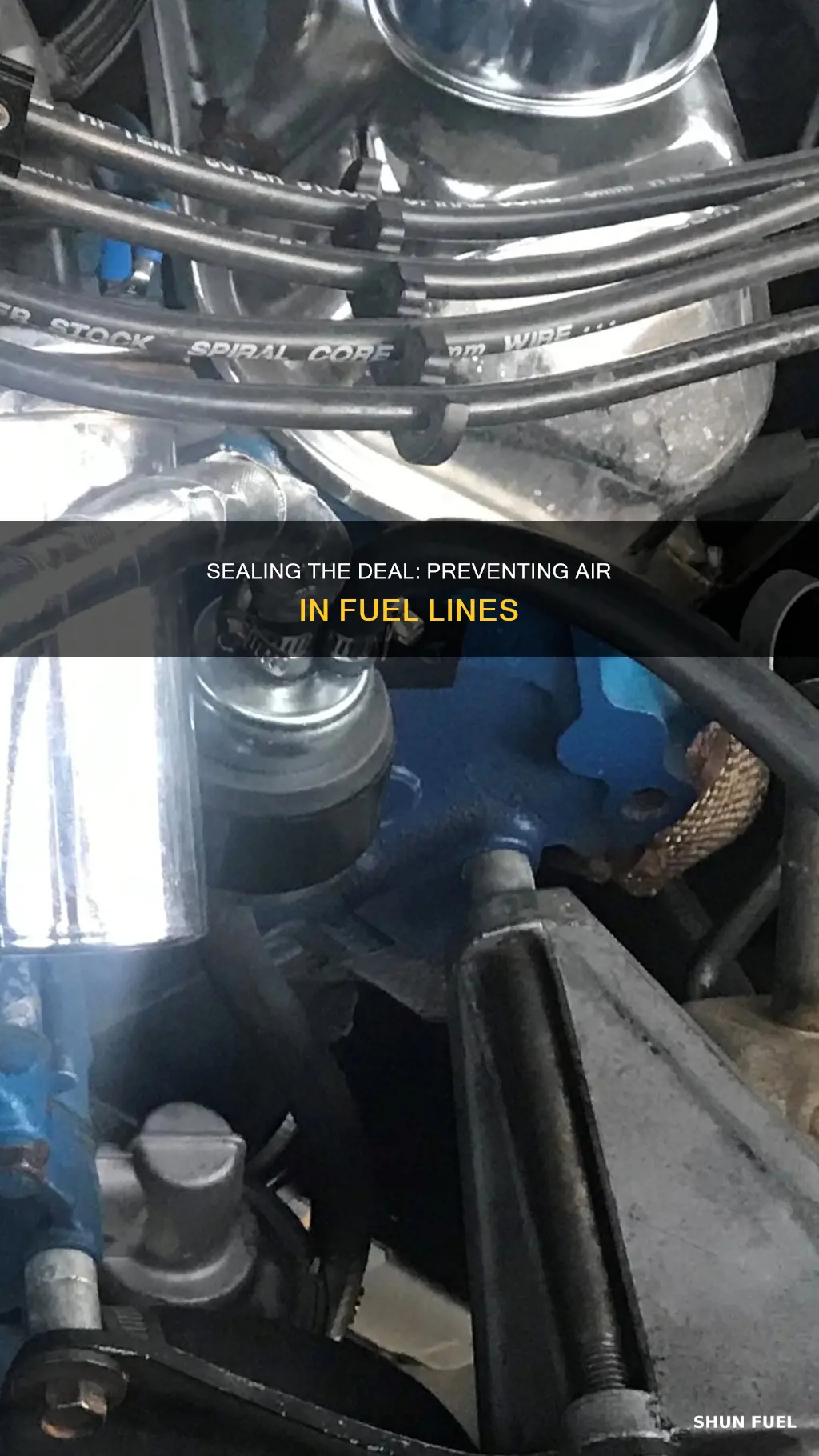 how to prevent air from getting into a fuel line