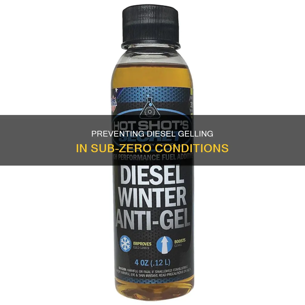 how to prevent diesel fuel gelling in sub zero