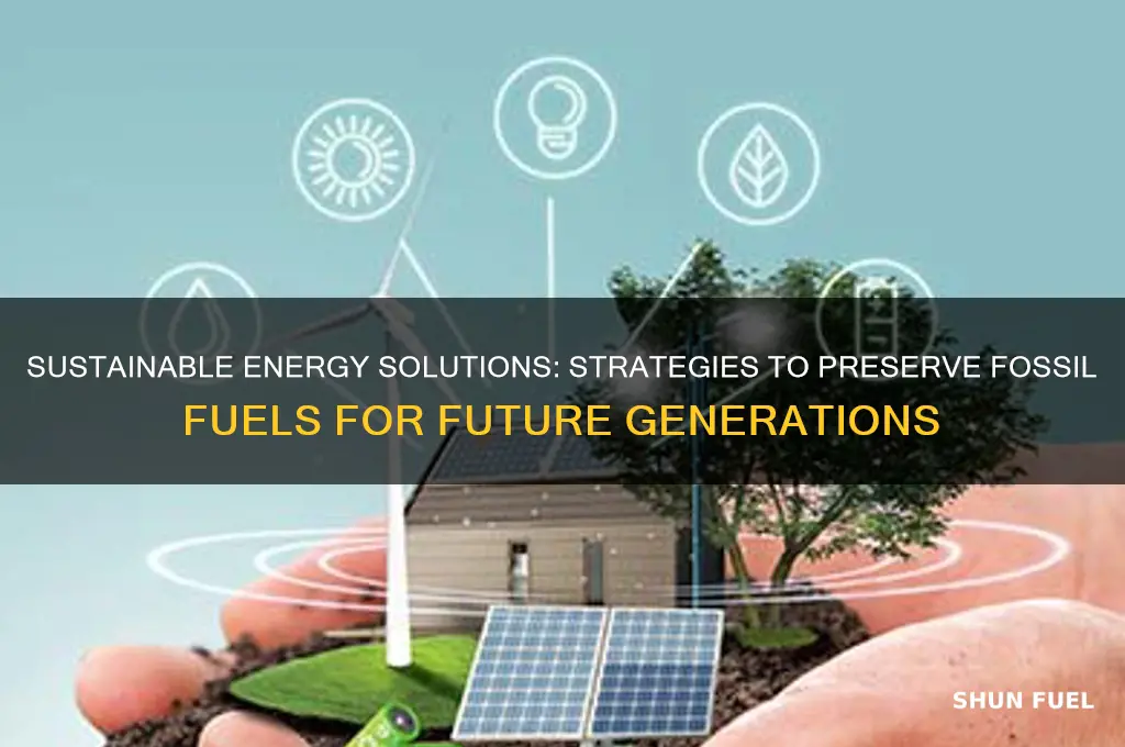 how to prevent fossil fuels from running out