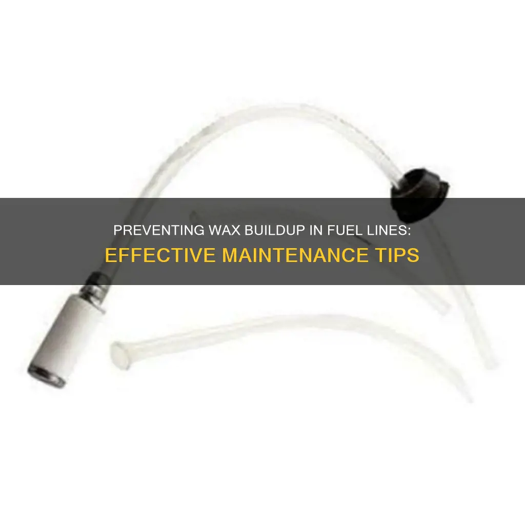 how to prevent fuel lines from waxing