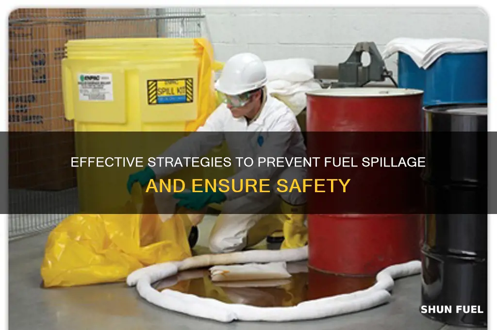 how to prevent fuel spillage