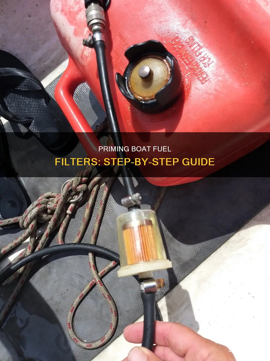 how to prime a boat fuel filter