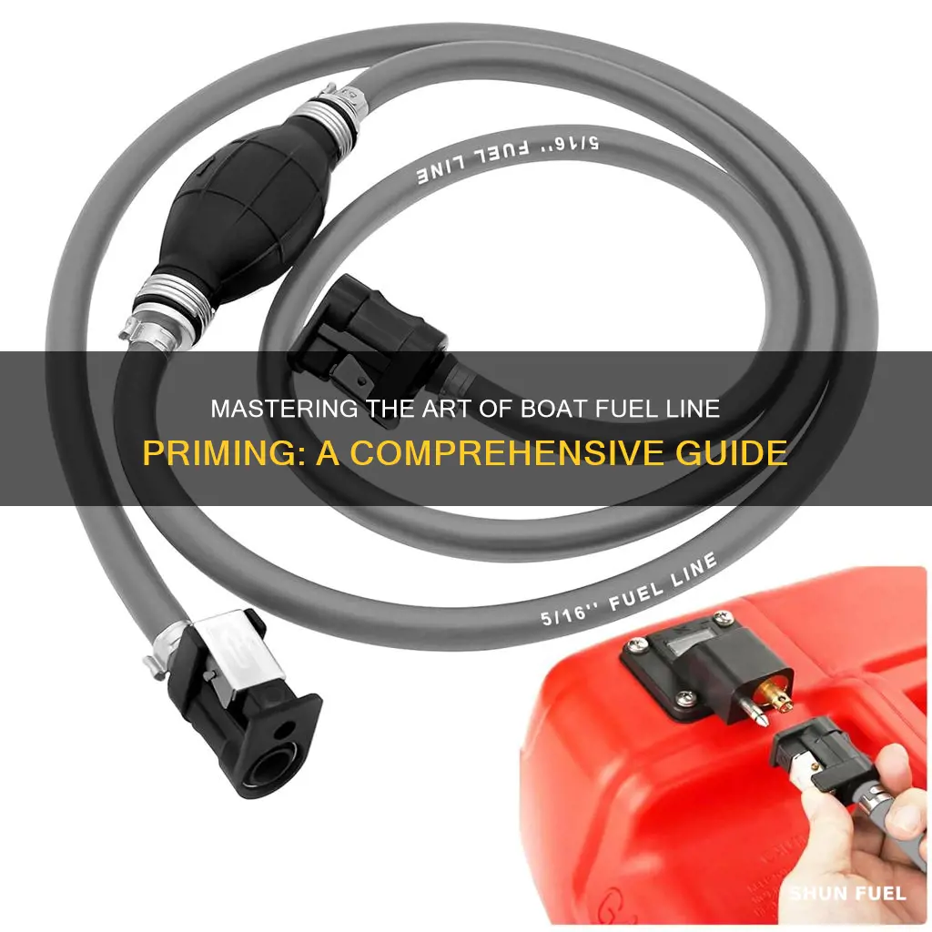 how to prime a boat fuel line