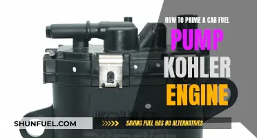 Troubleshooting Guide: Priming a Car Fuel Pump in Kohler Engines