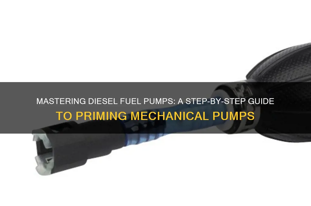 how to prime a desiel mechanical fuel pump