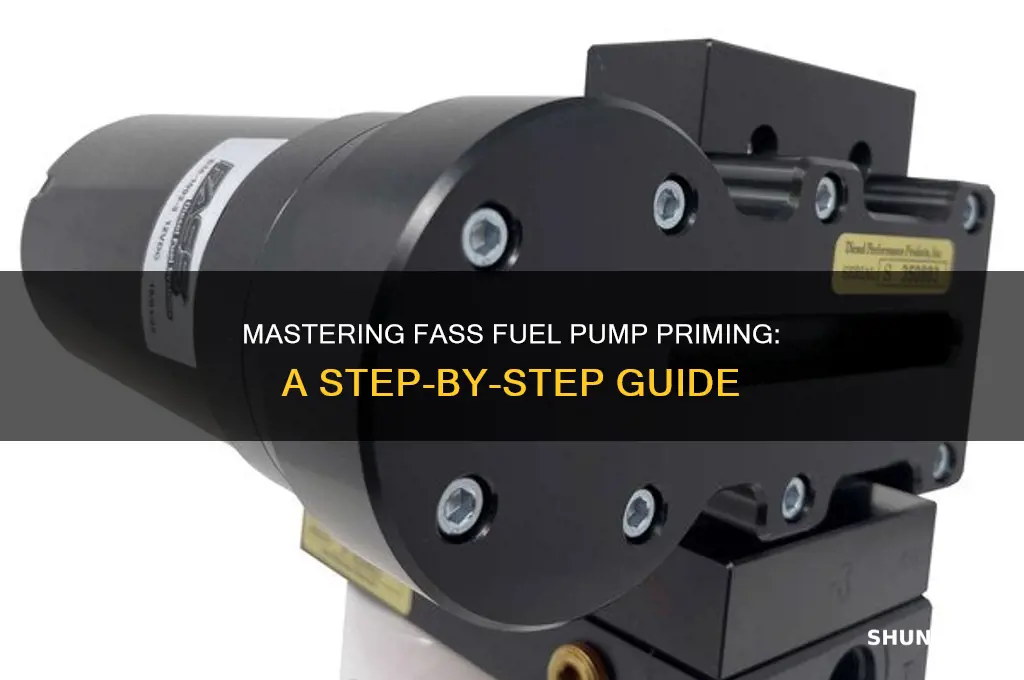 how to prime a fass fuel pump