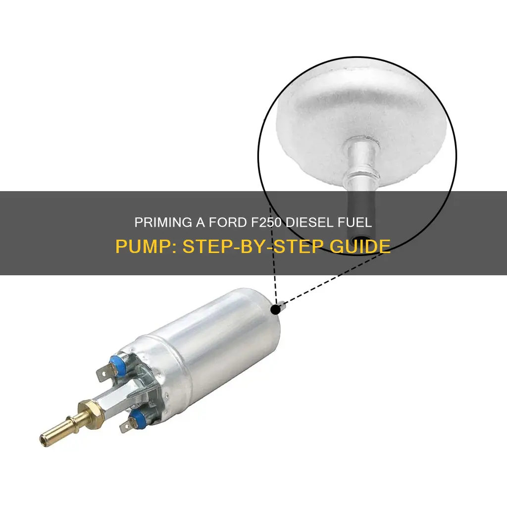 how to prime a ford f250 diesel fuel pump