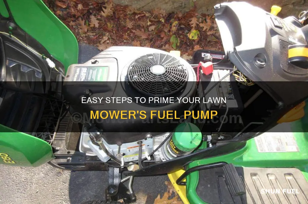 how to prime a fuel pump on a lawn mower