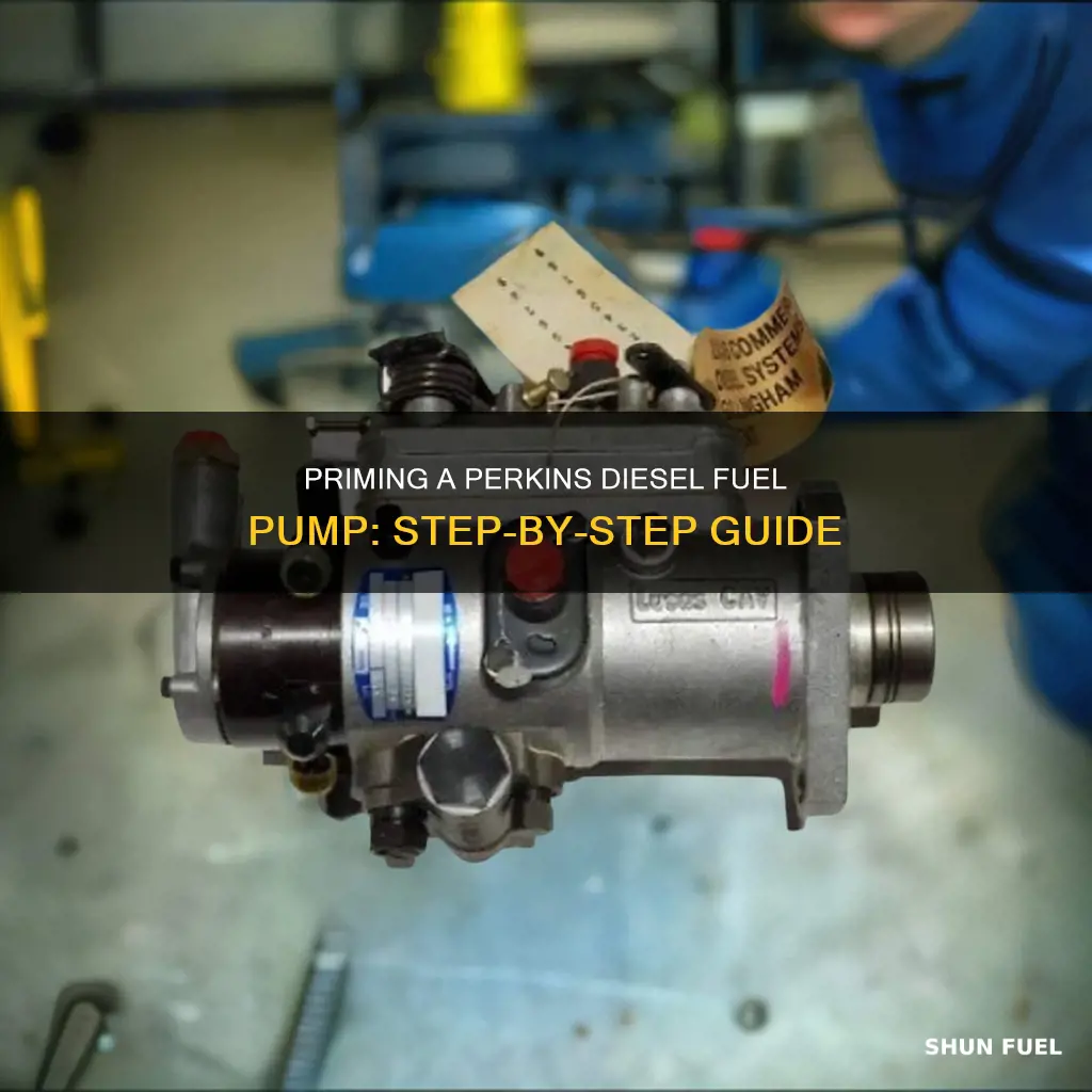 how to prime a fuel pump on a perkins diesel