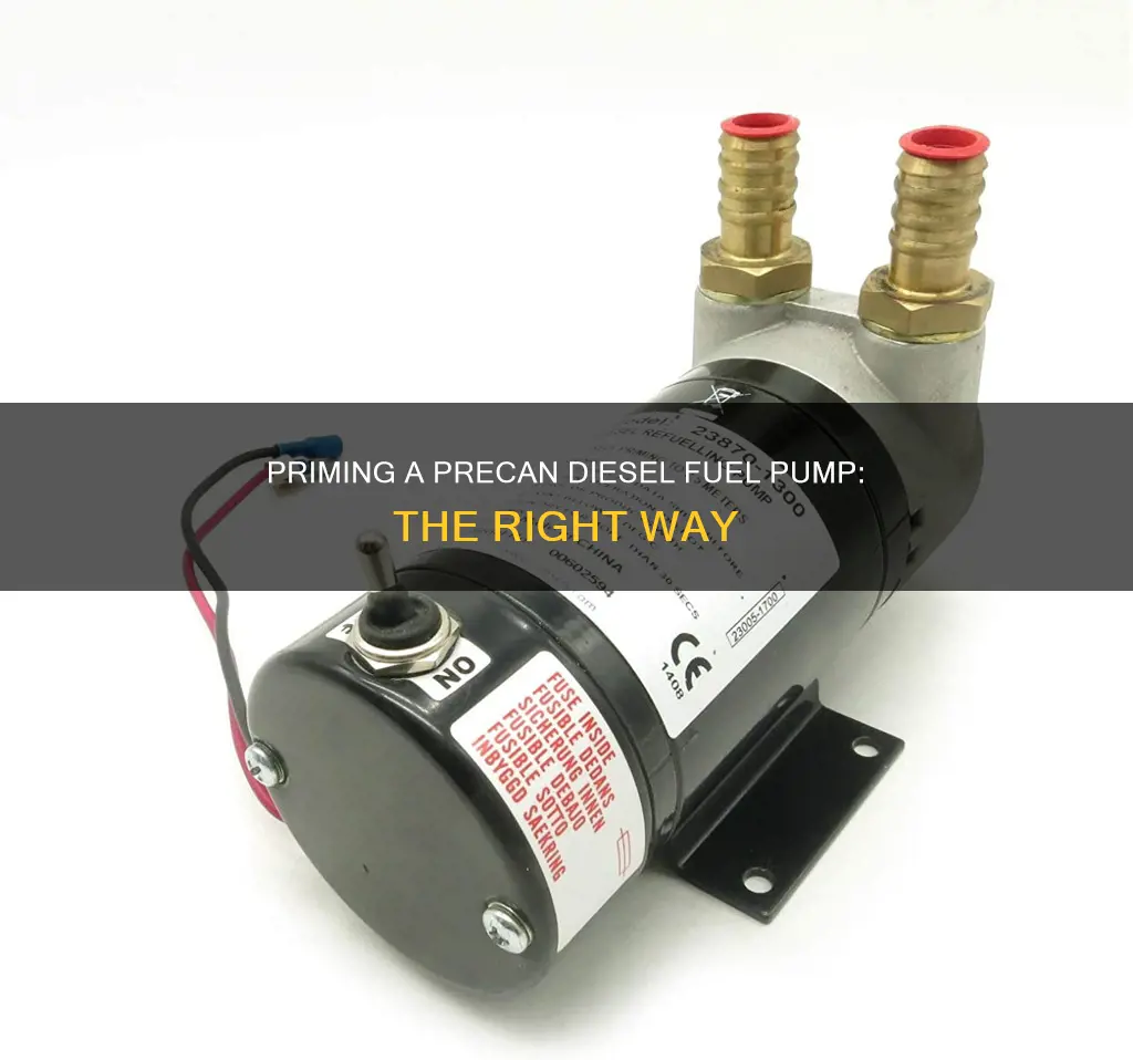 how to prime a fuel pump on a precan diesel