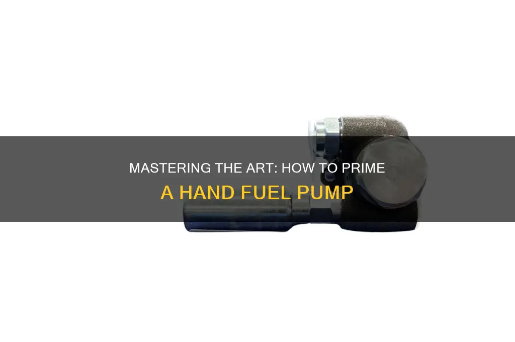 how to prime a hand fuel pump