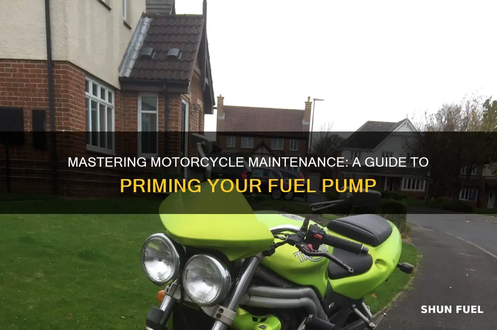 how to prime a motorcycle fuel pump