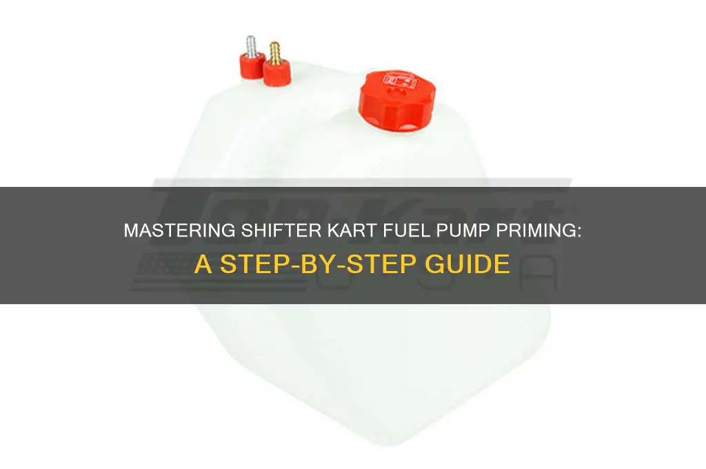 how to prime a shifter kart fuel pump