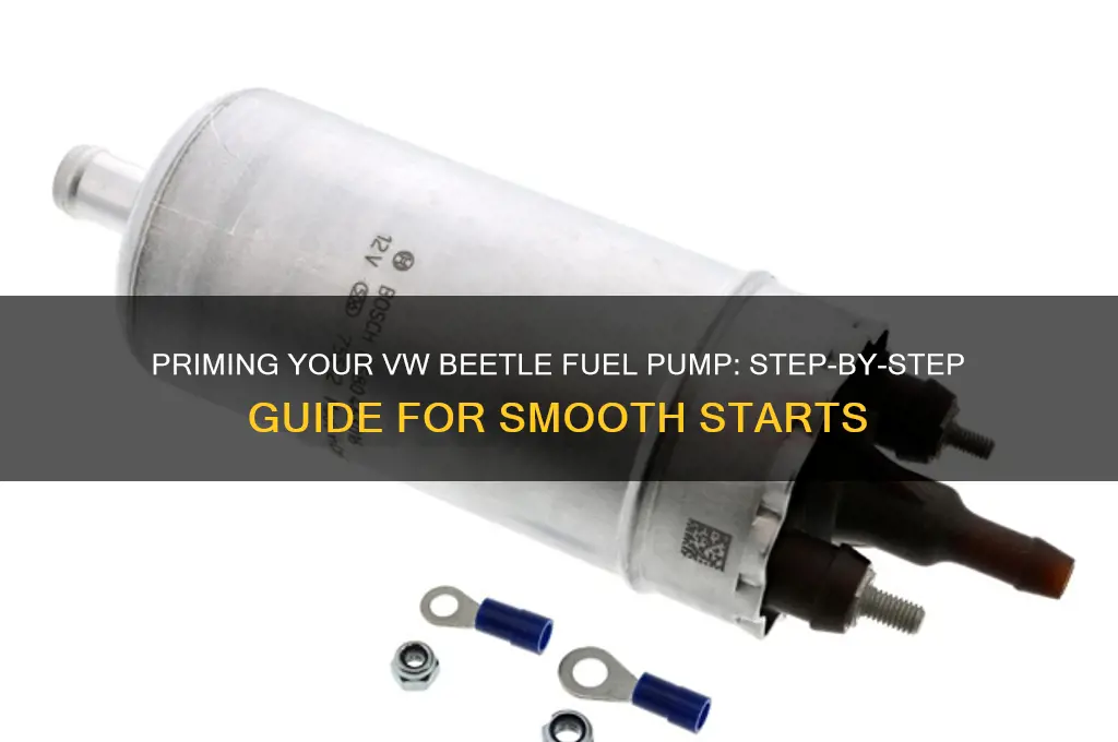 how to prime a vw beetle fuel pump