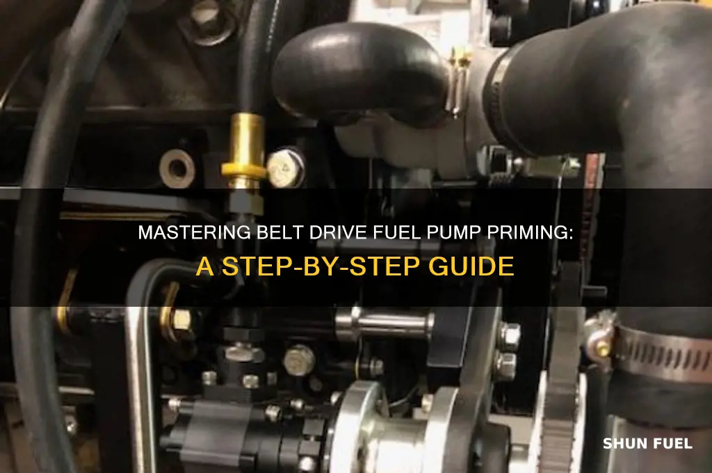 how to prime belt drive fuel pump
