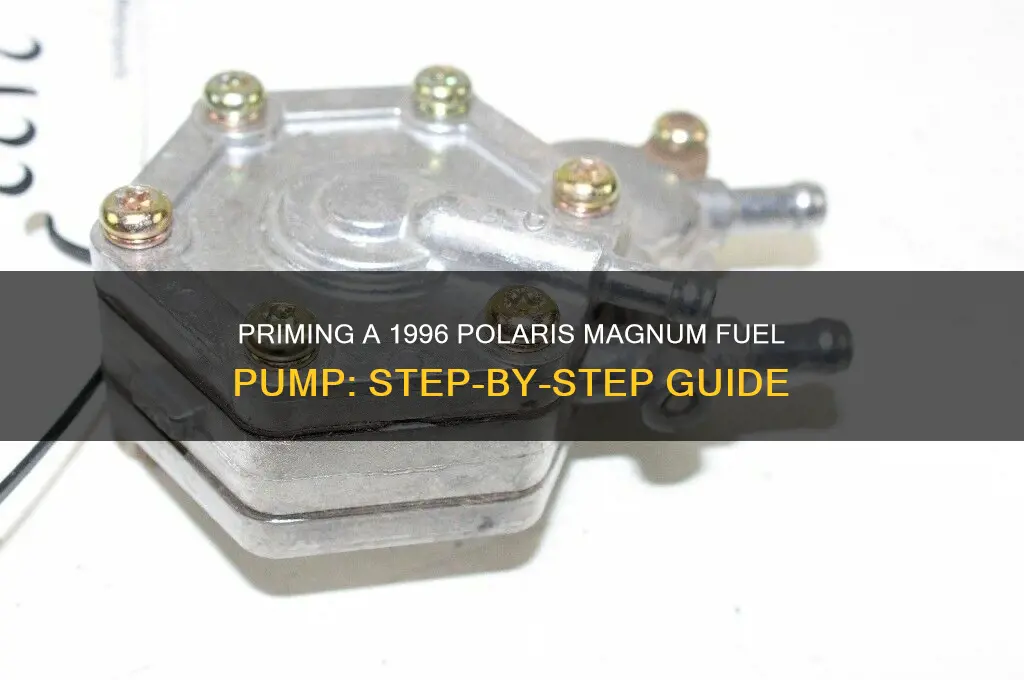 how to prime fuel pump 96 polaris magnum