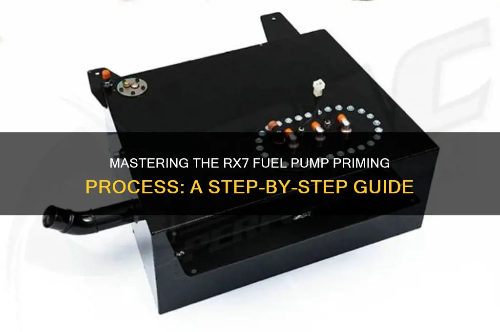 how to prime fuel pump on rx7