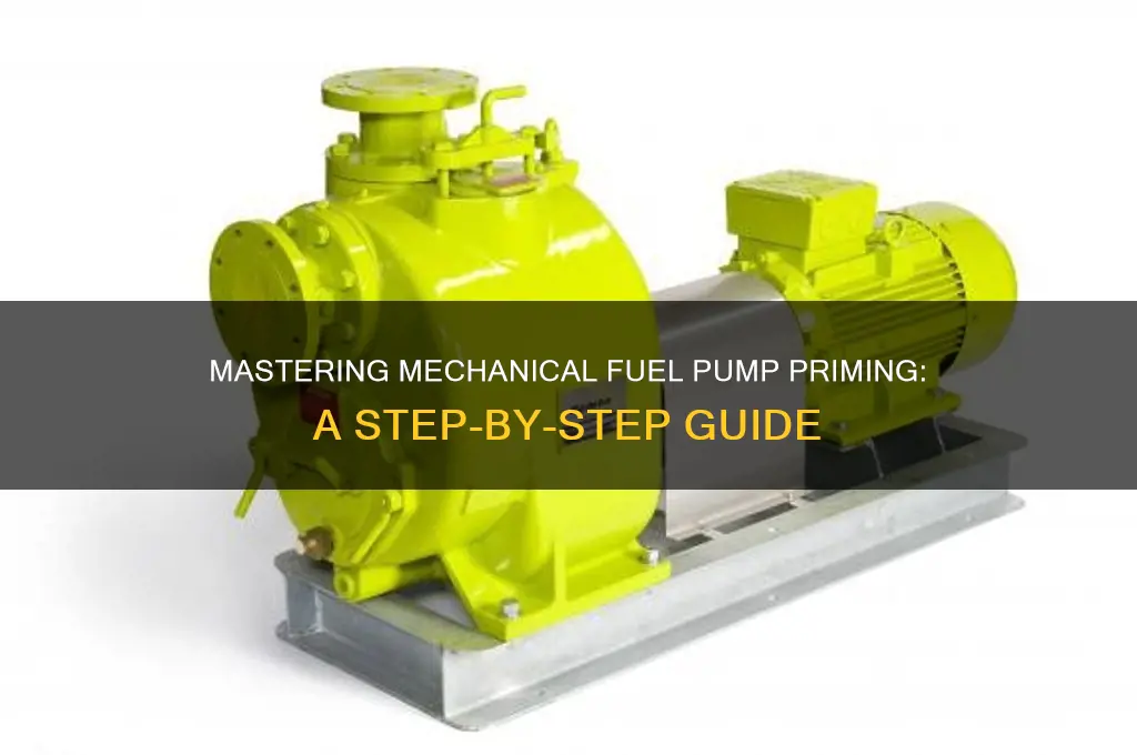 how to prime mechanical fuel pump