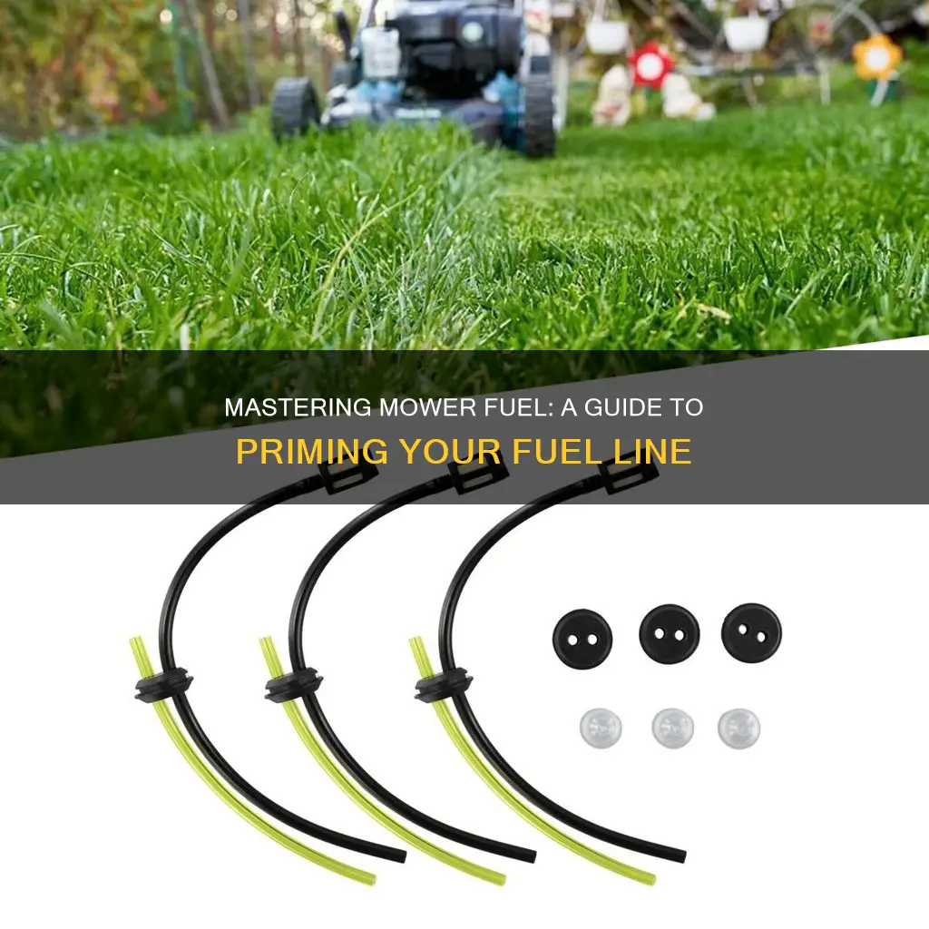 how to prime mower fuel line