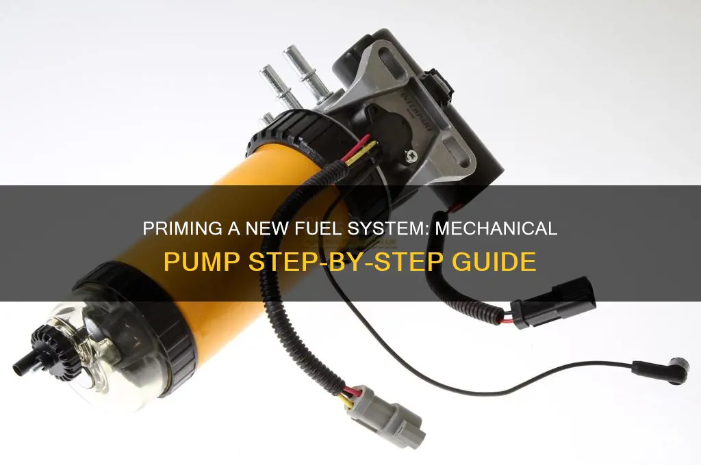 how to prime new fuel system with mechanical fuel pump