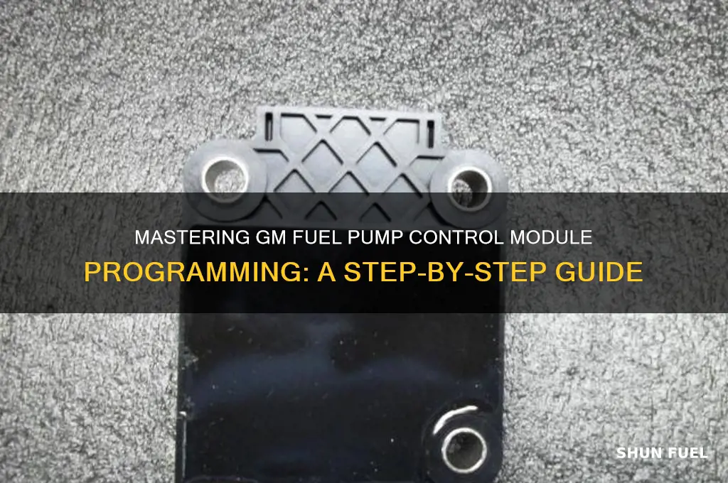 how to program gm fuel pump control module