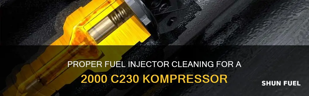 how to properly clean fuel injectors on 2000 c230 kompressor