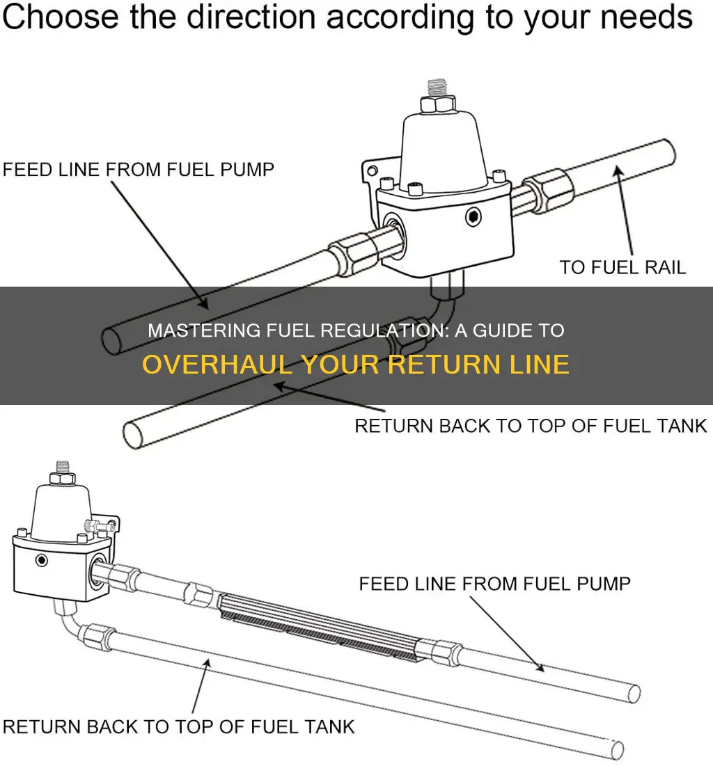 how to properly overall fuel regulator return line