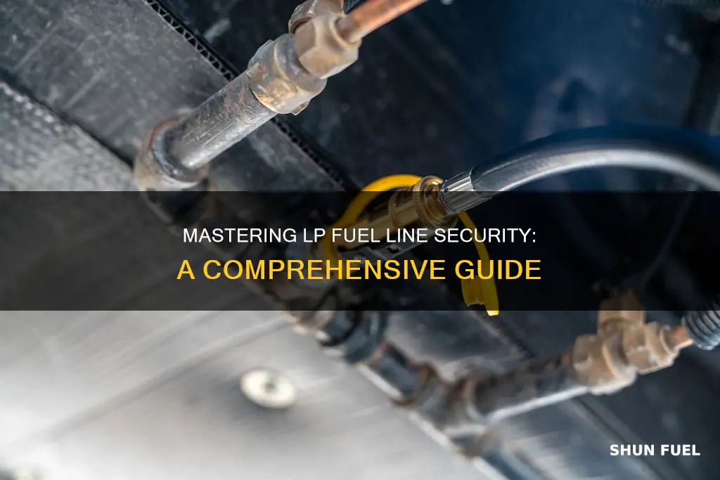 how to properly secure an lp fuel line