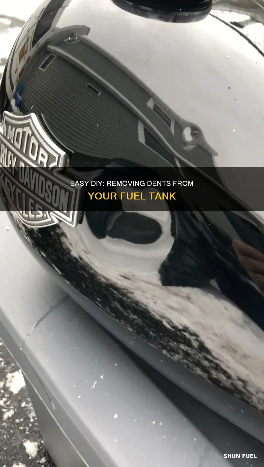 how to pull a dent out of fuel tank
