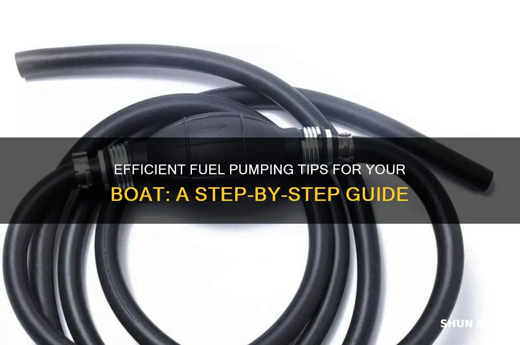 how to pump fuel boat