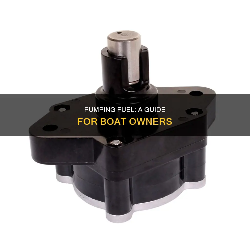 how to pump fuel from boat tank