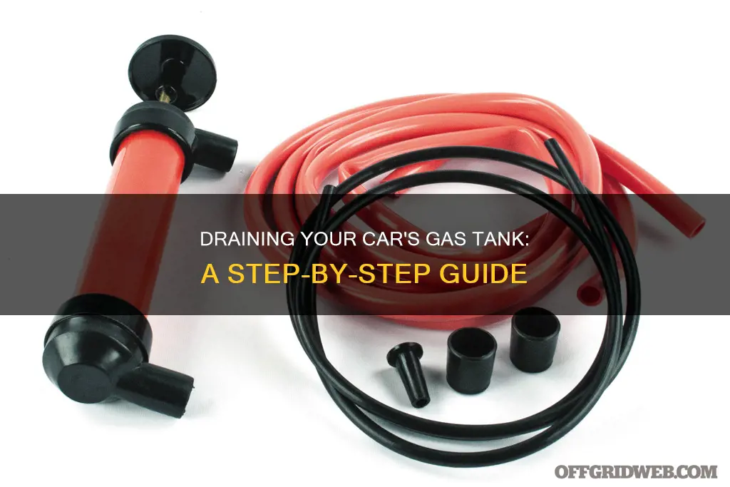 how to pump fuel out of a car gas tank