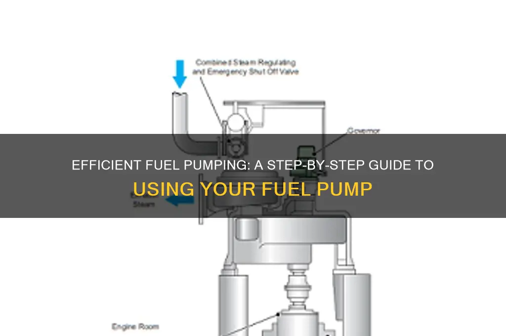 how to pump out fuel using the fuel pump