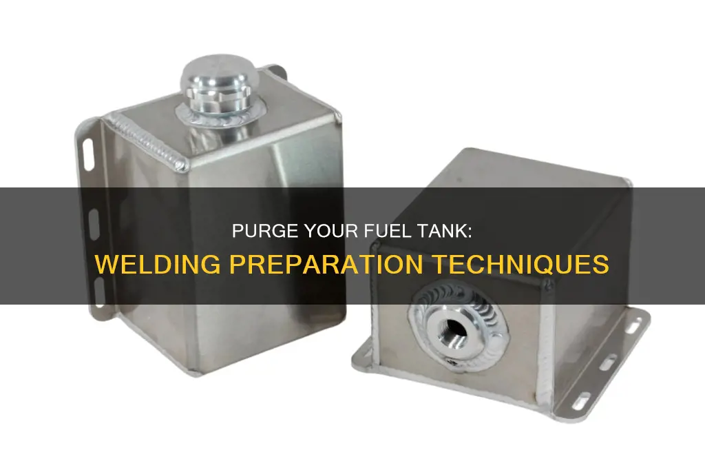 how to purge a fuel tank for welding