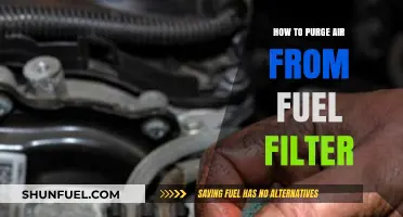 Purging Air from Your Fuel Filter: A Step-by-Step Guide