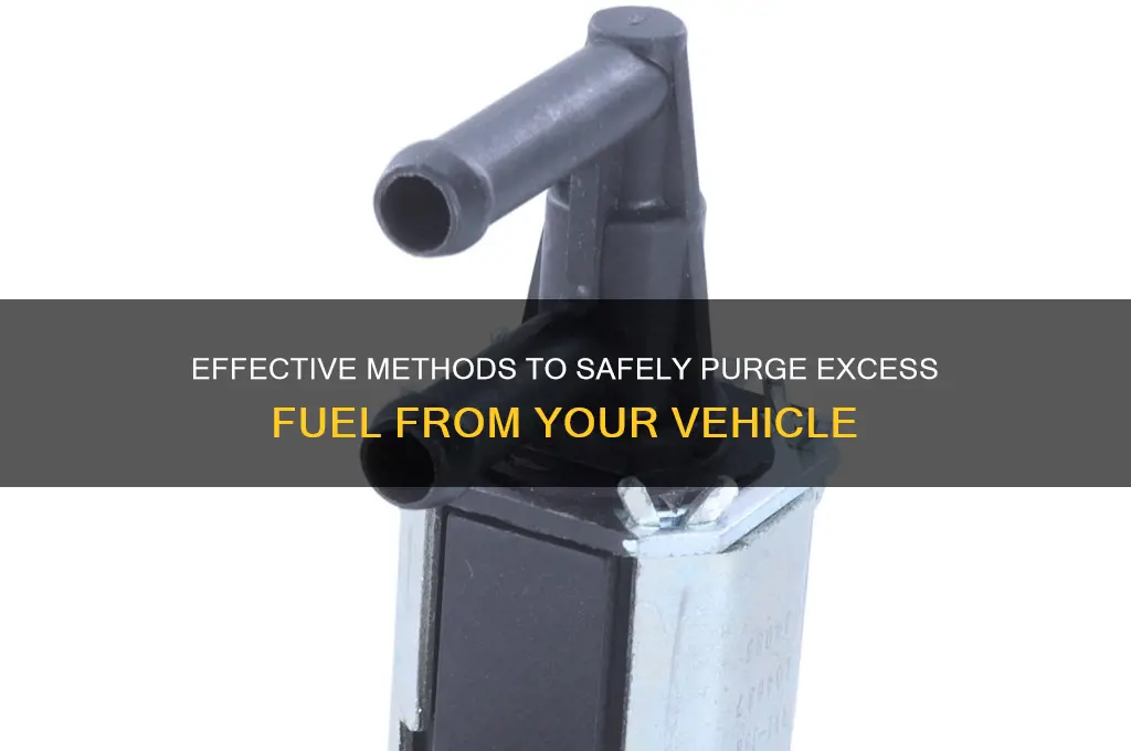 how to purge excess fuel