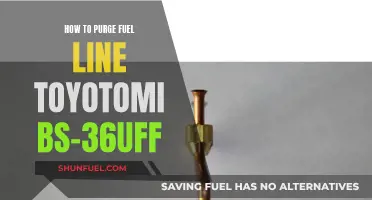 Fuel Line Purging: A Guide to Toyota BS-36UFF Models