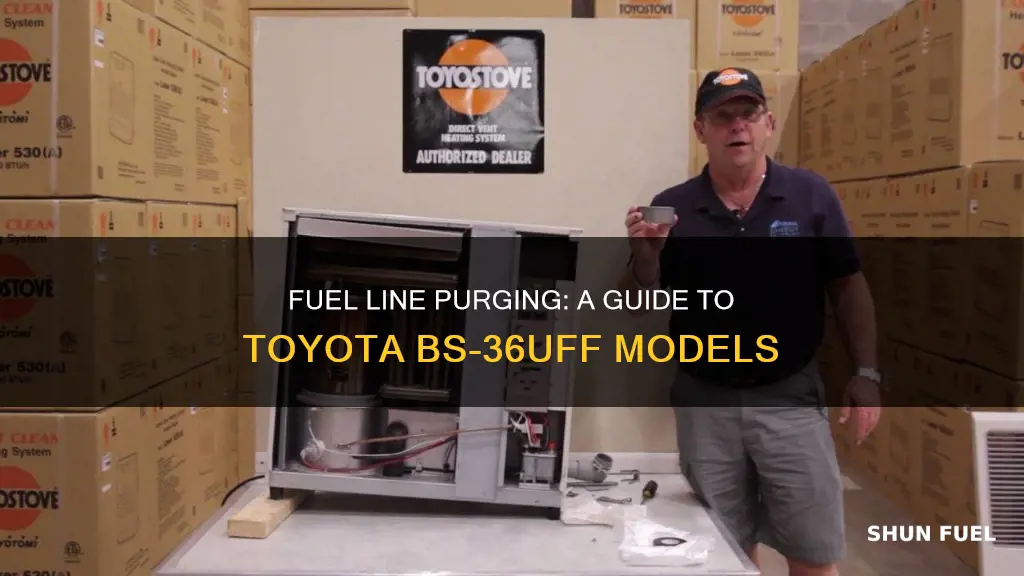 how to purge fuel line toyotomi bs-36uff