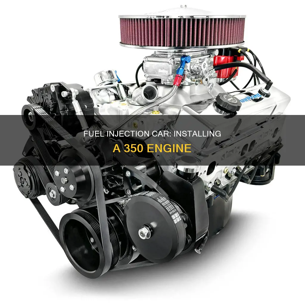 how to put a 350 in a fuel injection car