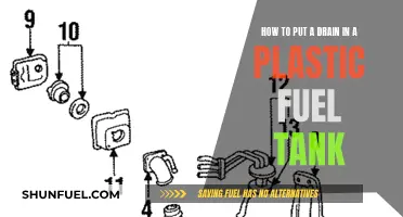 Installing a Drain in Your Plastic Fuel Tank